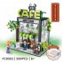 Creative City Street View Shop Building Blocks Toys House Architecture Puzzle Figures Bricks Toys For Kids bookstore