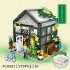 Creative City Street View Shop Building Blocks Toys House Architecture Puzzle Figures Bricks Toys For Kids bookstore