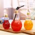 Creative Clear Plastic Light Bulb Juice Water Beverage Bottle Drink Cup without Drinking Straw 500 ml