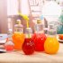 Creative Clear Plastic Light Bulb Juice Water Beverage Bottle Drink Cup without Drinking Straw 500 ml