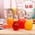 Creative Clear Plastic Light Bulb Juice Water Beverage Bottle Drink Cup without Drinking Straw 500 ml