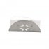 Creative Fashion Sector Stainless Steel Napkin Holder Fanshaped Organizer Container Home Party Dining Table Decoration Pattern