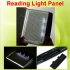 Creative Flat  Plate  Led  Lamp Reading Night Light Portable Travel Eye Protection Home Bedroom Lamp Black