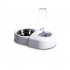 Creative Food  Feeder Contrasting Color Detachable Design Automatic Water Replenishment Transparent Water Bottle Drinker Bowl White