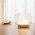 Creative Glass Fishbowl Fish Tank  Wood Base Glass Fish Aquariums  Small Snow Mountain Design Stylish LED Night Light  Mini Aquarium Desktop Ornaments mountain 