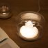 Creative Glass Fishbowl Fish Tank  Wood Base Glass Fish Aquariums  Small Snow Mountain Design Stylish LED Night Light  Mini Aquarium Desktop Ornaments mountain 