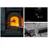 Creative Glass Fishbowl Fish Tank  Wood Base Glass Fish Aquariums  Small Snow Mountain Design Stylish LED Night Light  Mini Aquarium Desktop Ornaments mountain 
