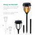 Creative Simulate LED Hexagon Flame Lamp Waterproof Energy Saving Landscape Light Outdoor Home Garden Patio Lawn Decorations