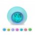 Creative Spherical 7 Colors Changing Light Natural Sound Alarm Clock Green