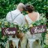 Creative Wooden Groom   Bride Wedding Chair Banner Set Chair Sign Vintage Wedding Party  Decoration  Shooting Props