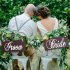 Creative Wooden Groom   Bride Wedding Chair Banner Set Chair Sign Vintage Wedding Party  Decoration  Shooting Props