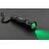 Cree R5 Green LED light with clicky switch  gun pressure switch  18650 battery and charger for outside sports and stealth operations 