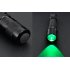 Cree R5 Green LED light with clicky switch  gun pressure switch  18650 battery and charger  Perfect for stealth operations  night fishing and detecting insects 
