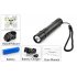 Cree XML U2 flashlight with white 10W 550 Lumens strong beam  5 modes  bicycle mount  18650 battery and charger  