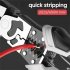 Crimping Pliers Wire Crimping Tool With Anti Slip Handle Crimping Groove Stripping Functions 9 Inch Cable Crimping Pliers Manual Tool For Electrician 9 inch spr