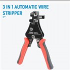 Crimping Pliers Wire Stripper Tool With Non-slip Ergonomic Curved Handle Insulation High Strength Zinc Alloy Head Corrosion-resistant Cable Crimping Pliers Multifunctional wire stripper