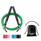 Crossfit Speed Jump Rope Professional Skipping Rope For MMA Boxing Fitness Skip Workout Training Black + green rope