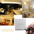 Crystal Glass Touch Sensitive Light Switch 3 Gang input a LED Indicator and Mini Remote Control supports a Max Load of 2000W 