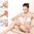 Crystal Hair Removal Device Reusable Washable Portable Painless Hair Removal Magic Hair Eraser Reusable Exfoliation Hair Removal Tool For Back Arms Legs rubber 