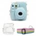 Crystal Transparent Protective Case Cover Pouch Shoulder Strap for Fuji Fujifilm Instax Camera Mini 9 8 8 Instant Accessories Transparent