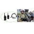 Crystal clear radio communication in the noisiest environments with this professional grade walkie talkie set with throat mic 