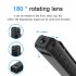 Cs05 Hd Back Clip Camera Video Recorder Camcorder Infrared Night Vision Wifi Motion Detection Dv Cam Cs05 Black