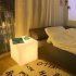 Cube Lights Table Lamp With Button Adjustment Switch Tricolor Light Up To 300 Pounds Weight Waterproof LED Cube Stool For Garden Courtyard Bar Home 25cm