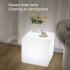 Cube Lights Table Lamp With Button Adjustment Switch Tricolor Light Up To 300 Pounds Weight Waterproof LED Cube Stool For Garden Courtyard Bar Home 25cm