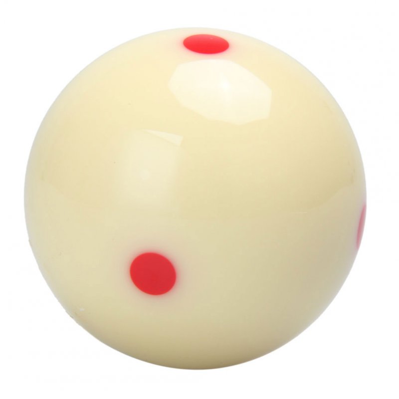 Cue Ball Red 6 Dot-Spot Measly White Pool-Billiard Practice Training Billiard Pool Ball As shown