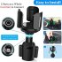 Cup Holder Expander For Car Multi Functional Cup Holder Adapter With Adjustable Expander Base For Large Bottles Drinks black