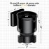 Cup Holder Extender For Car Extensible Adjustable Base Large Cup Drink Holder Removable Phone Mount Adapter black