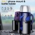 Cup Holder Extender For Car Extensible Adjustable Base Large Cup Drink Holder Removable Phone Mount Adapter black