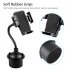Cup Holder Phone Mount For Car Adjustable Stable Long Arm Cell Phone Holder Cradle Universal Navigation Rack black