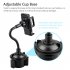 Cup Holder Phone Mount For Car Adjustable Stable Long Arm Cell Phone Holder Cradle Universal Navigation Rack black