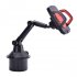 Cup Holder Phone Mount For Car Expandable Base Height Adjustable Stable Rotatable Holder For Cars SUVs Trucks black red