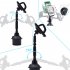 Cup Holder Phone Mount For Car Expandable Base Height Adjustable Stable Rotatable Holder For Cars SUVs Trucks Black and yellow