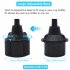 Cup Holder Phone Mount For Car Expandable Base Height Adjustable Stable Rotatable Holder For Cars SUVs Trucks Black and yellow