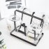 Cup Holder Wrought Iron Coffee Cup Glass Storage Rack Wine Glass Drain Cup Holder white