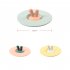 Cup  Lid Leak proof Cartoon Rabbit Ears Shape Silicone Cup Seal Tableware Accessories Pink