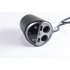 Cup Shaped Dual USB Car Charger Bluetooth Hands free Phone Car Bluetooth MP3 Player black