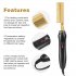 Curling Comb Wet Dry Dual use Household Electric Iron Straight Hair Perm Comb Styling Tool UK plug