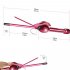 Curling Iron Hair Professional Hair Curler Electric Styling Tool Lcd Display Ceramic Hairdressing Magic Wand Dark Red US