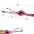 Curling Iron Hair Professional Hair Curler Electric Styling Tool Lcd Display Ceramic Hairdressing Magic Wand Dark Red UK