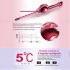 Curling Iron Hair Professional Hair Curler Electric Styling Tool Lcd Display Ceramic Hairdressing Magic Wand Dark Red UK