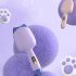 Curling Iron Wand 32mm Negative Ion Egg Roll Hair Crimper Cute Cat Ear Shape Adjustable Temperature Hair Waver Purple
