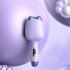 Curling Iron Wand 32mm Negative Ion Egg Roll Hair Crimper Cute Cat Ear Shape Adjustable Temperature Hair Waver Pink