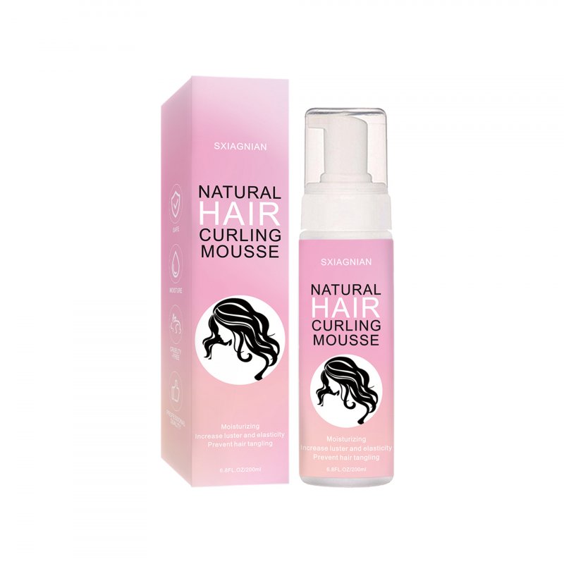 Curly  Hair  Styling  Mousse Anti-frizz Moisturizing Strong Hold Hair Foaming Mousse 200mL
