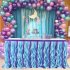 Curly Mermaid Color Tulle Table Skirt for Wedding Party Decoration 6FT