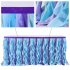 Curly Mermaid Color Tulle Table Skirt for Wedding Party Decoration 6FT