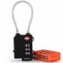 Customs Lock Plastic Password Lock Travel Lock Bag Mini Wire Rope Password Lock Orange